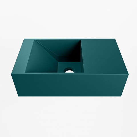 MONDIAZ TYNE lave-mains - 40x23x12cm - rectangulaire - sans trou robinet - droite - smag (vert) SW760723