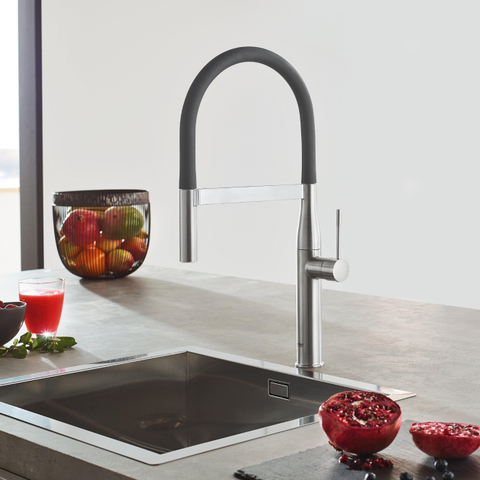 GROHE Essensce New robinet de cuisine un trou avec douchette et inverseur chrome SW86841