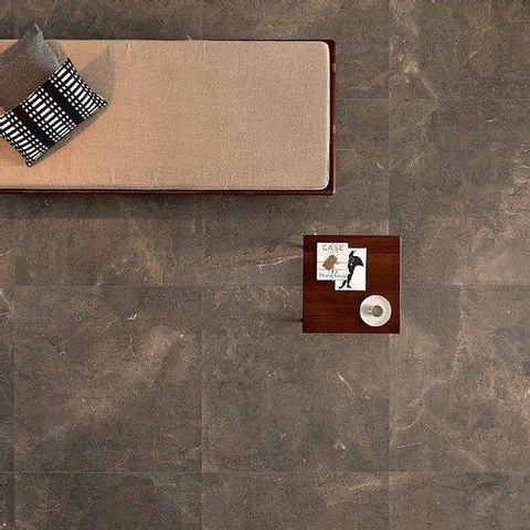 ÉCHANTILLON Ceralto Briano Accent carreau de sol et de mur Uni 100x100cm IMPERIAL BROWN SW976486