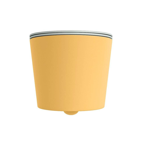 Mondiaz LAVIE WC suspendu – sans bride – 36 x 53 cm – avec abattant softclose – Ocher (jaune), abattant Greey (vert clair/gris) SW1208786