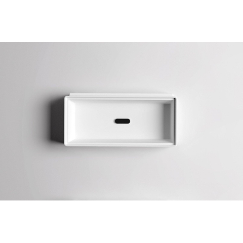Clou New Flush lave-mains 38x18cm sans plage de robinetterie aluite Blanc mat SW241665