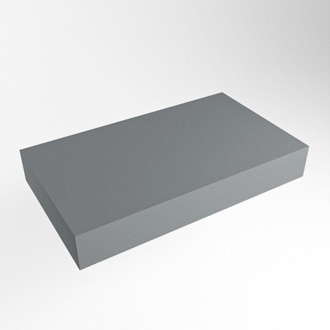 Mondiaz TOP 46 Vrijhangend Topblad - 80x46x12cm - geschikt voor waskom - Solid surface - Plata SW1022680