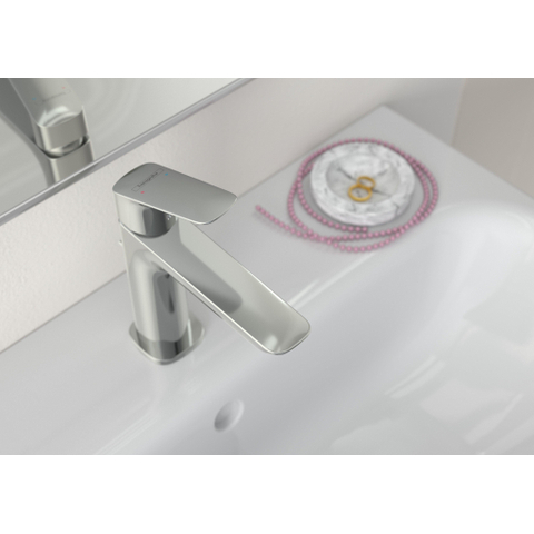 Hansgrohe Logis Eengreepswastafelmengkraan - 110 Fine - met lediging - met trekstang - hoogglans chroom SW651360