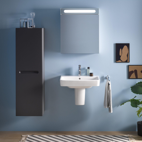 Duravit No.1 - No.1 - wastafel - 600mm - met overloop - 1 kraangat - hoogglans wit SW723752