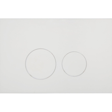 QeramiQ Dely Toiletset - 36.3x51.7cm - diepspoel - rimless - Geberit UP320 inbouwreservoir - met Burda frame - softclose toiletzitting - glans witte bedieningsplaat - ronde knoppen - mat wit SW1102470