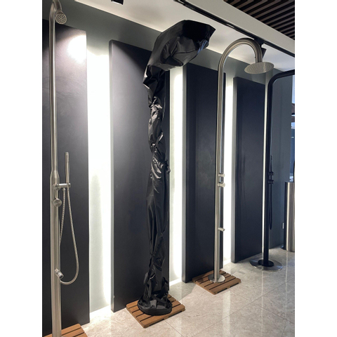 Fortifura Outdoor beschermhoes - voor staande buitendouches - 230cm - mat zwart SW787133