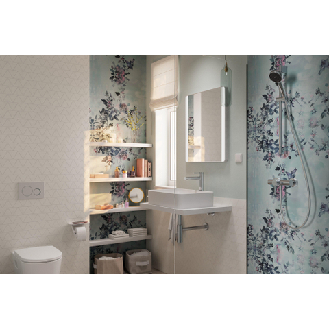 Hansgrohe Flowstar S Premium designbekersifon 5/4 met muurbuis - met rozet - hoogglans chroom 0452098