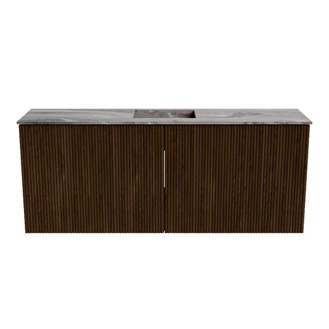 Mondiaz JOYA-DLUX 100cm toiletmeubel - kleur Walnut - Wastafel FAYE positie Midden 1 kraangat kleur Sombra. SW1424723