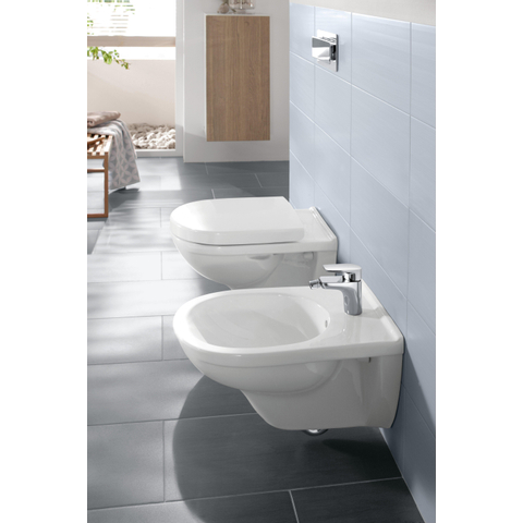 Villeroy & Boch O.novo pack wandcloset - met spoelrand - diepspoel zitting - softclose - White Alpine (glans wit) 0124208