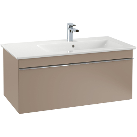 Villeroy & Boch Venticello Lavabo pour meuble avec lavabo droite 100x50cm avec 1 trou pour robinetterie (et 2 trous perçables) avec trop plein blanc 1025132