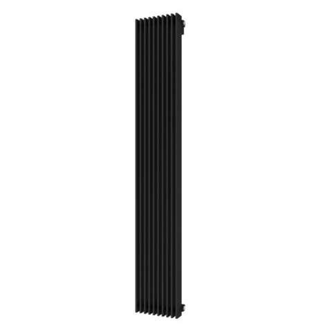 Plieger Antika Retto designradiator verticaal middenaansluiting 1800x295mm 994W zwart grafiet (black graphite) 7253242