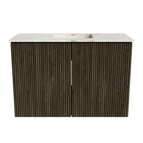 Mondiaz JOYA-DLUX 60cm toiletmeubel - kleur Shadow - Wastafel FAYE positie Midden Zonder kraangat kleur Frappe. SW1422671