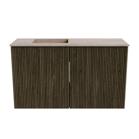 Mondiaz JOYA-DLUX Meuble de toilette 70cm - couleur Shadow - Lavabo FAYE position Gauche 1 trou de robinet couleur Saba. SW1425118