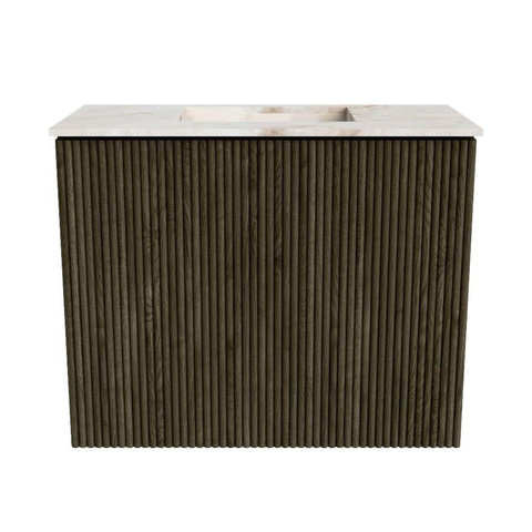 Mondiaz JOYA-DLUX 50cm meuble de toilette - couleur Shadow - Vasque FAYE position Milieu Sans trou de robinet couleur Frappe. SW1422665