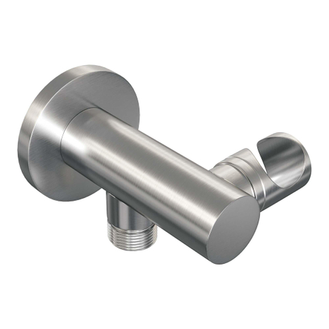 BRAUER Brushed Edition Douche de pluie thermostatique encastrée - boutons poussoirs - SET 50 - pomme de douche 30cm - bras mural droit - douchette barre - flexible de douche - coude de raccord mural - inox brossé PVD SW925474