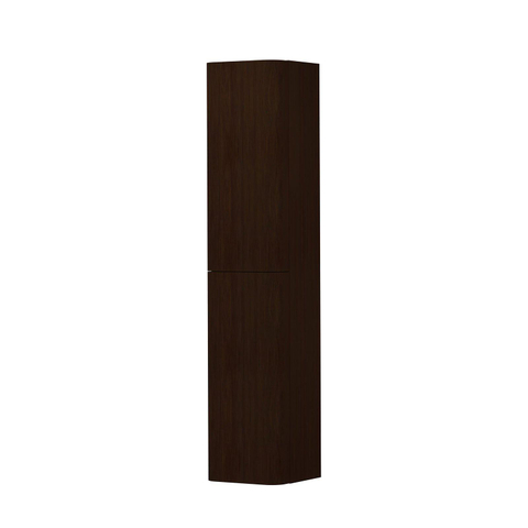 INK Concept R Colonne haute - 35x35x169cm - 2 portes - angles arrondis - pour poignées - ouverture à gauche - dark veneer SW1405480