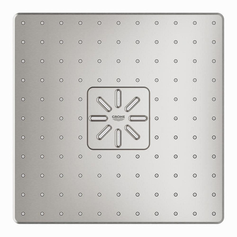 Grohe Rainshower SmartActive 310 Cube Hoofddouche - 31x 31cm - 2 straalsoorten - wandarm 43cm - Supersteel (RVS) SW484608