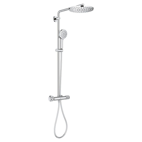 GROHE Vitalio Joy+ doucheset - 28cm - rond - thermostatisch - chroom SW1590099