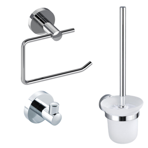 Fortifura Calvi Toiletset 3-delig - hoogglans chroom SW809437