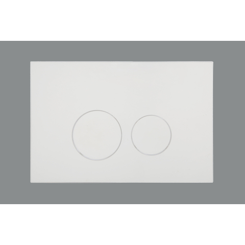 Geberit Duofix Element - UP320 - QeramiQ push bedieningsplaat - wand - 112cm - ronde knoppen - kunststof - glans wit SW976107