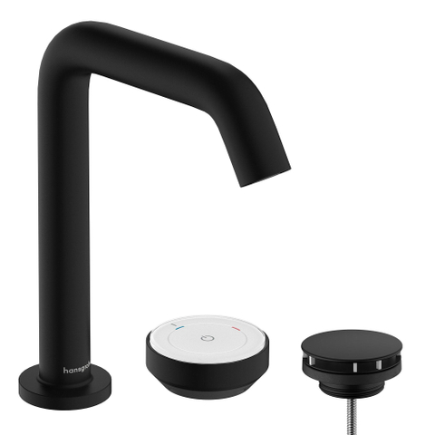 Hansgrohe Tecturis s 2-gats wastafelkraan - 150 - coolstart - met waste - mat zwart SW918684