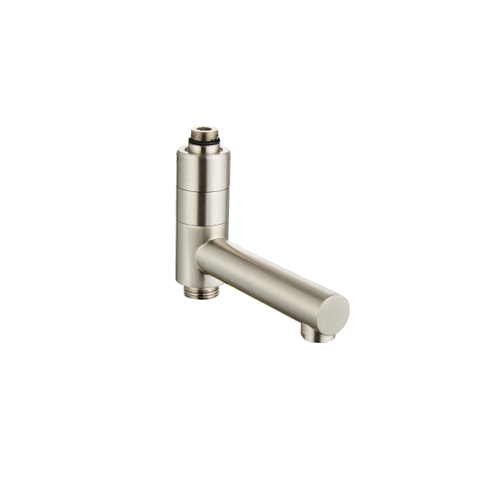 Fortifura Calvi bec de baignoire pivotant - compatible avec douche de tête - inox brossé SW1470205