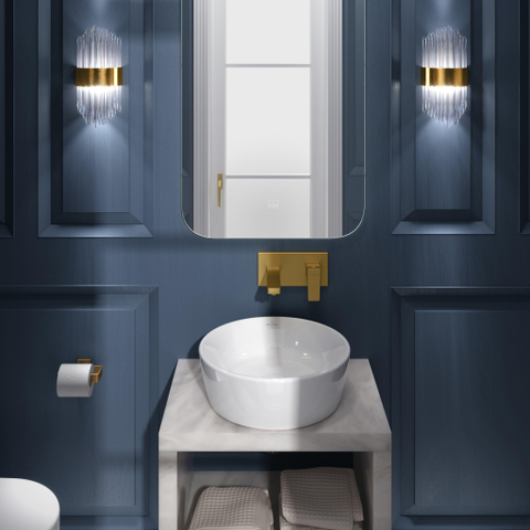 Villeroy & Boch Architectura opzetwastafel - 45x45cm - zonder kraangat - zonder overloop - White Alpine (glans wit) SW762338