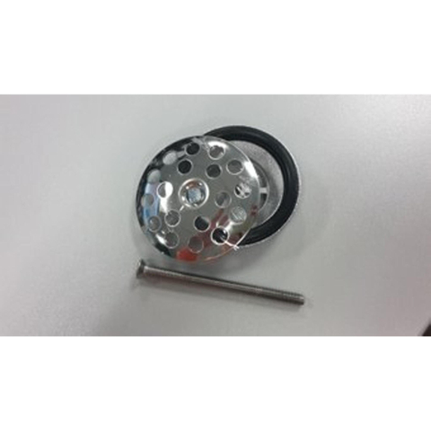 Plieger simplexplug met rozet 5/4 chroom PLUG CHROME 4058030