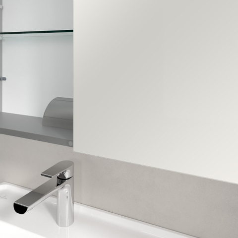 Villeroy & Boch my view 14 My View spiegelkast - met 2 deuren - met geïntegreerde LED verlichting verticaal - 120x75x17.3cm - zilver 1024982