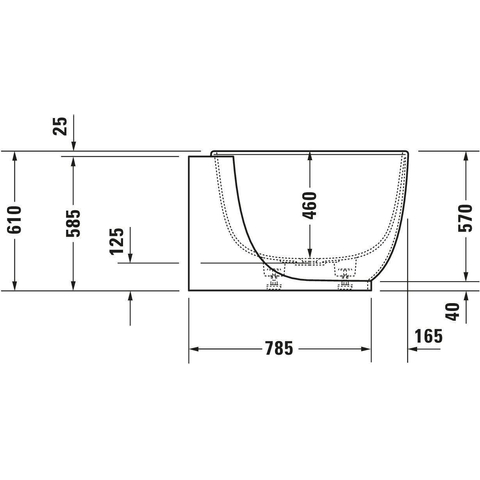 Duravit Luv Bad ovaal - 185x95cm hoek rechts - met paneel - mat wit SW228002