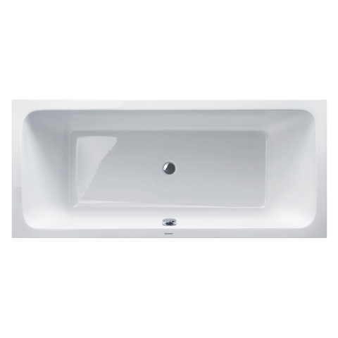 Duravit D-code Kunststof duobad acryl rechthoekig - 180x80x40cm - zonder poten - glans wit 0297516