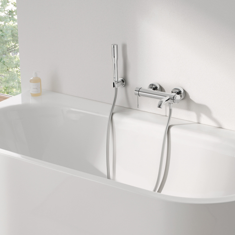 GROHE Essence New Robinet de bain avec inverseur et connexions avec garniture de douche chrome 0442588