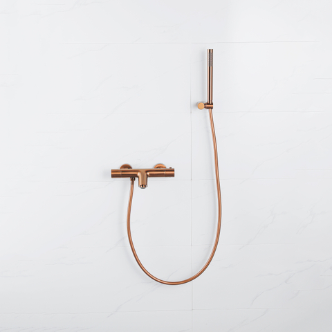 Fortifura Calvi Staafhanddouche - 21.2cm - PVD - geborsteld koper SW970046