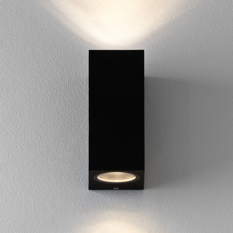 Astro Chios 150 Wandlamp 15x6.8x9.2cm LED IP44 fitting GU10 zwart SHOWROOMMODEL SHOW26733