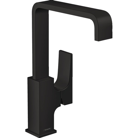 Hansgrohe Metropol Wastafelkraan - 230 met push open waste - met 120° draaibare uitloop 16.5cm - mat zwart SW297290