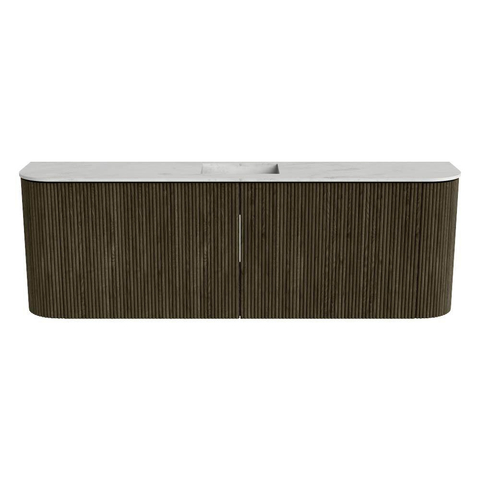 Mondiaz JOYA-DLUX Meuble de salle de bains 123,2cm - arrondis gauche et droite couleur Shadow - Vasque FAYE position Milieu 1 trou de robinet couleur Opalo SW1426216