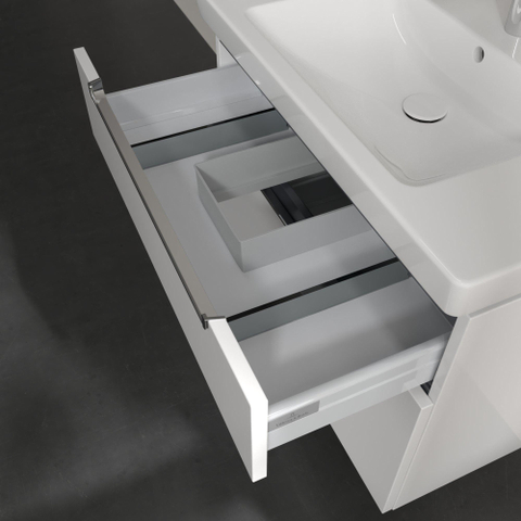 Villeroy & Boch Subway 2.0 wastafelonderkast - 78.7x59x44.9cm - glans wit SW118768