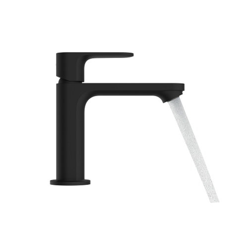 Hansgrohe Rebris e 1 greeps wastafelkraan - 110 met trekwaste - mat zwart SW796554