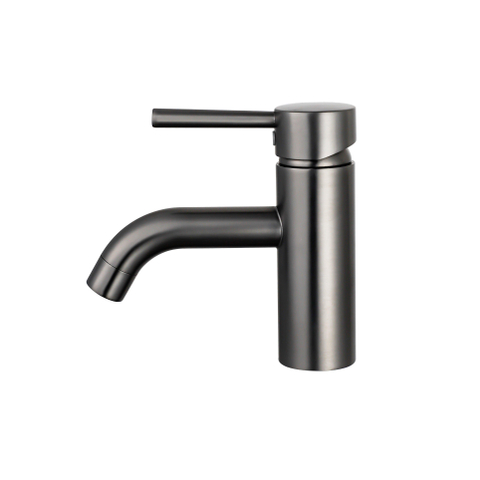 Fortifura Calvi Wastafelkraan - 14.8cm - opbouw - PVD - geborsteld gunmetal (antraciet) SW766540