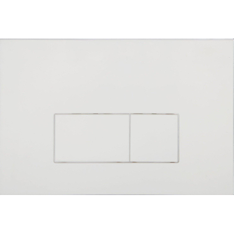 QeramiQ Dely Toiletset - 36.3x51.7cm - diepspoel - rimless - Geberit UP320 inbouwreservoir - met Burda frame - softclose toiletzitting - glans witte bedieningsplaat - rechthoekige knoppen - mat wit SW1102471