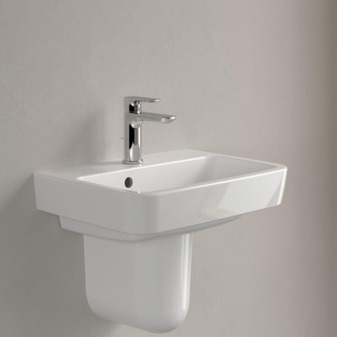 Villeroy & Boch O.novo fontein - 50x37cm m.1 kraangat - met overloop - White Alpine (glans wit) SW448483