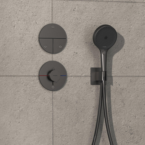 Hansgrohe Showerselect Thermostat encastré 1 fonction highflow black chrome SW917870