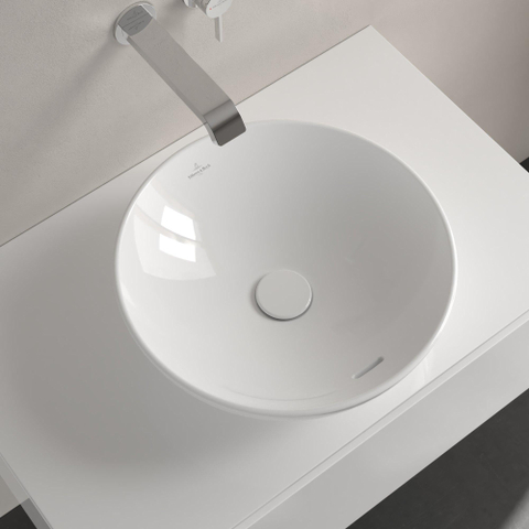 Villeroy & Boch Loop & friends vasque à poser - 42cm - ronde avec trop-plein CeramicPlus blanc SW644145