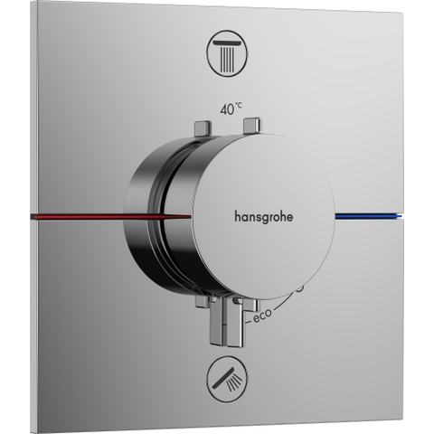 Hansgrohe ShowerSelect Comfort E Thermostaat - inbouw - 2 functies - hoogglans chroom SW918161