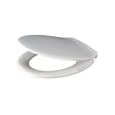 QeramiQ UniSeat toiletzitting - 37.2x44.4cm - d-vorm - softclose - quick release - glans wit SW955782