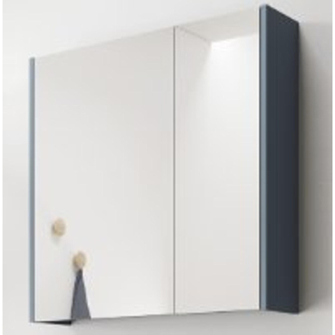 Saniclass Prime spiegelkast – 80x63x16 cm – Zilver glans SW812067
