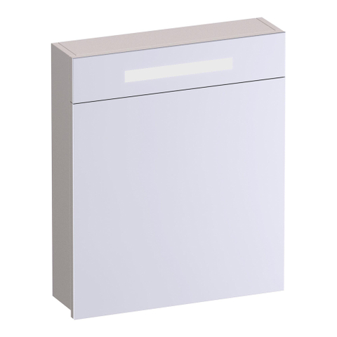 BRAUER Promise armoire de toilette - 60x70x15cm -- avec éclairage 1 porte miroir s'ouvrant vers la droite sable mat SW1203726