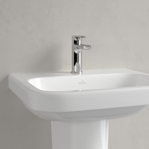 Villeroy & Boch Architectura wastafel - 55x47cm - met kraangat - zonder overloop - White Alpine (glans wit) 1025260