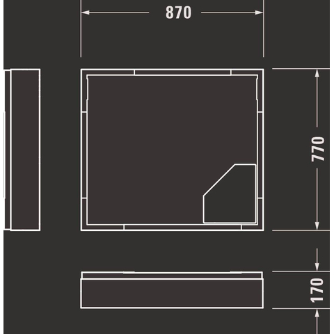 Duravit D-code receveur de douche 90x80x8,5cm acrylique blanc 0295839