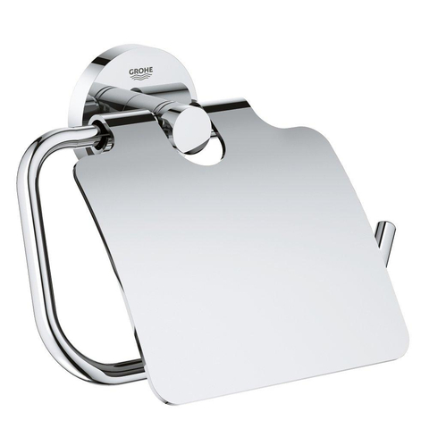 GROHE Essentials porte-rouleau de WC avec clapet chromé 0438132